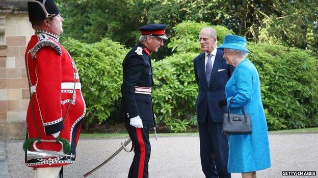 Royal couple at Hillsborough Castle