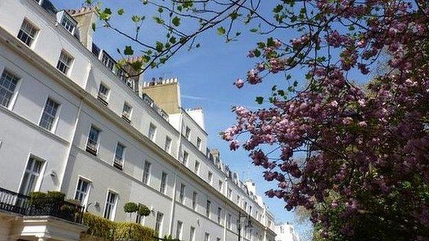 Houses in the Belgravia area of London