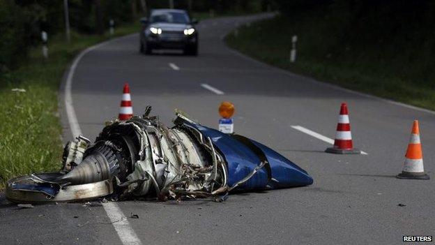 Aircraft part near Olsberg, 23 June
