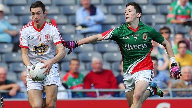 Conor McKenna in action for Tyrone in last year's All-Ireland Minor Final against Mayo