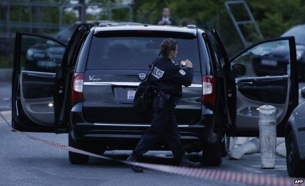 Helene Pastor was shot outside the Archet hospital in Nice (May 2014)