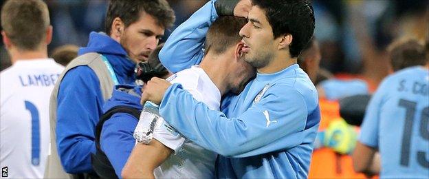 Steven Gerrard and Luis Suarez