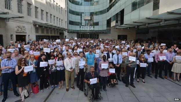 BBC protest