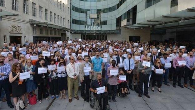 BBC protest