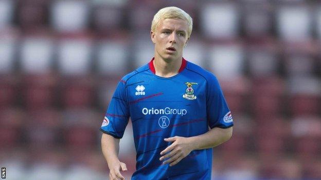 Conor Pepper in action for Inverness CT