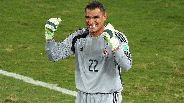 Colombia keeper Faryd Mondragon