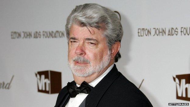 Director George Lucas appeared in Hollywood, California, on 5 March 2006