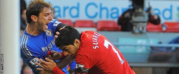 Suarez received a 10-game ban for biting Chelsea's Branislav Ivanovic in 2013