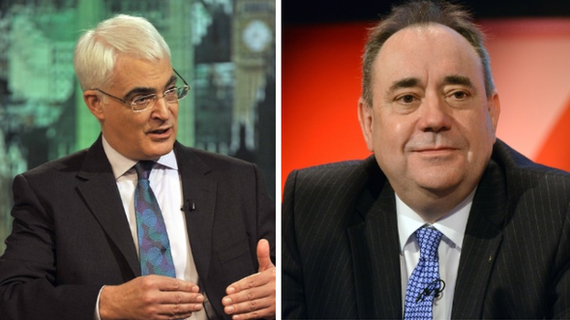 Alistair Darling and Alex Salmond