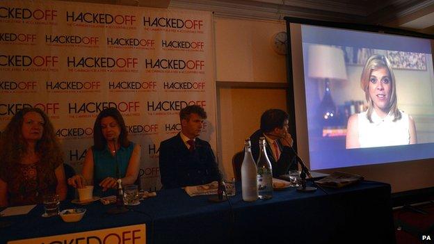 Hacked Off press conference in London on 25 June 2014