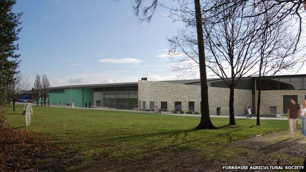 Artist impression of new exhibition hall at Great Yorkshire Showground