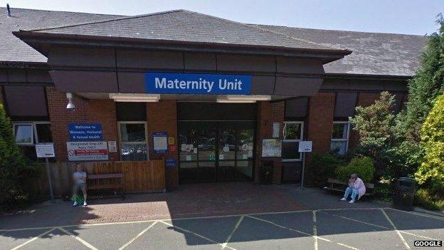 Maternity Unit at Leicester General Hospital