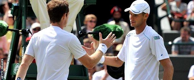 Andy Murray and Blaz Rola