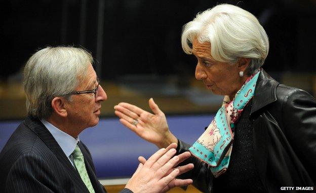 Jean-Claude Juncker with Christine Lagarde (file piC)