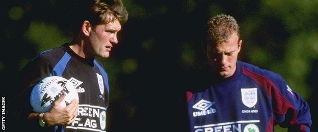 Glen Hoddle and Alan Shearer