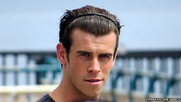 Gareth Bale on Penarth pier