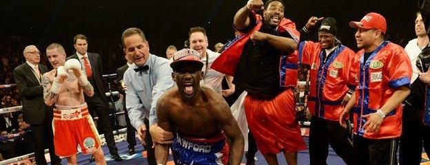 Ricky Burns lost his WBO title after a comprehensive defeat against American Terence Crawford