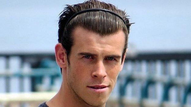 Gareth Bale on Penarth pier