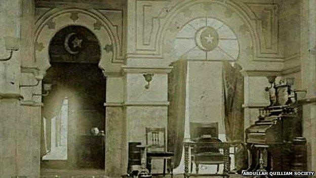 Inside Abdullah Quilliam's mosque