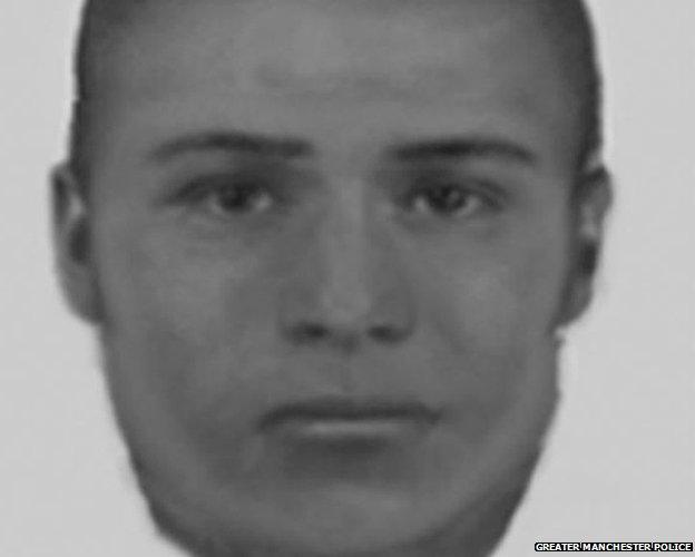 Greater Manchester Police issued an e-fit of the man they want to speak to.