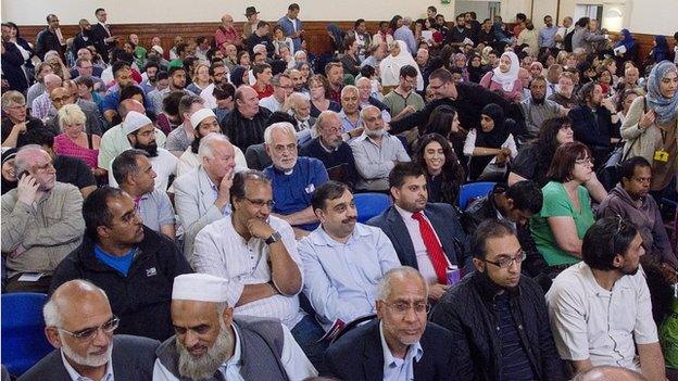 Audience at the meeting