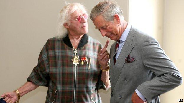 Jimmy Savile and Prince Charles