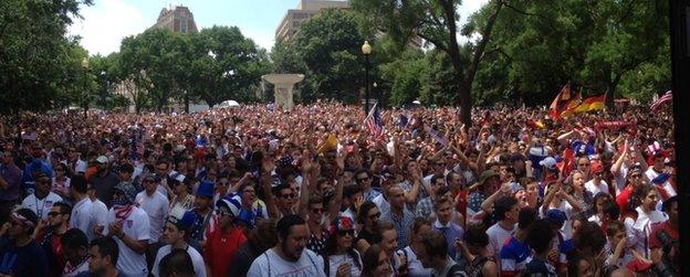 Crowds in Dupont Circle