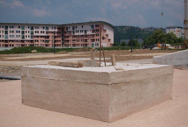 Plinth in Sarajevo