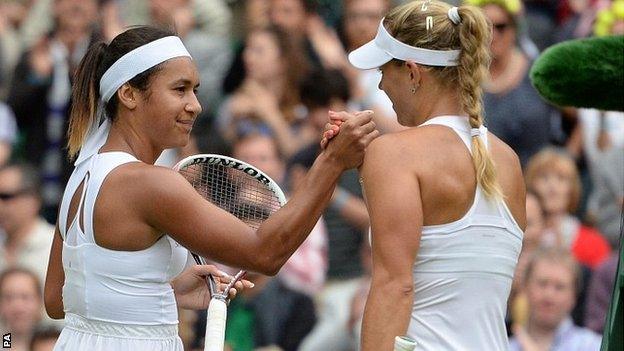 Heather Watson and Angelique Kerber