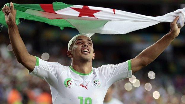 Algeria celebrate