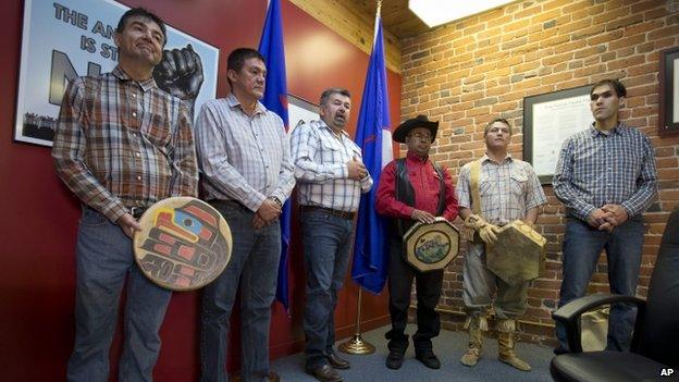 Members of the Tsilhqot'in First Nation appeared in Vancouver, British Columbia, on 26 June 2014