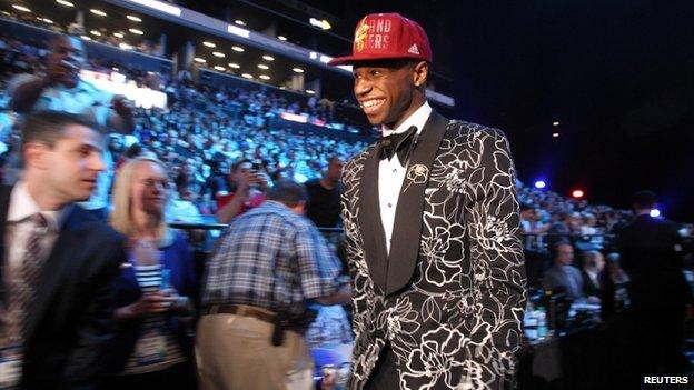 Andrew Wiggins appeared in New York on 26 June 2014