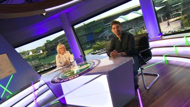 Ricky in BBC Sport studio