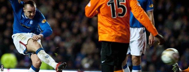 Kris Boyd nets for Rangers during his first spell with the club