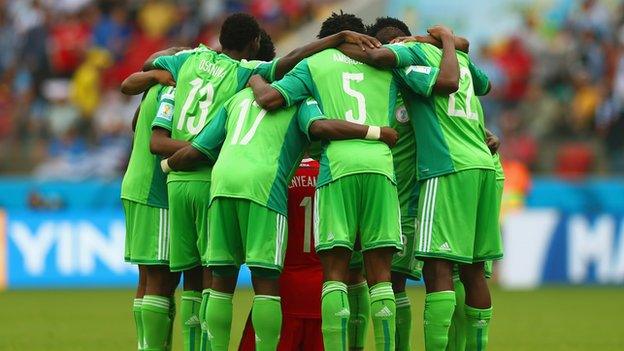 The Nigeria squad