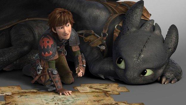 Hiccup and Toothless from How to Train Your Dragon 2