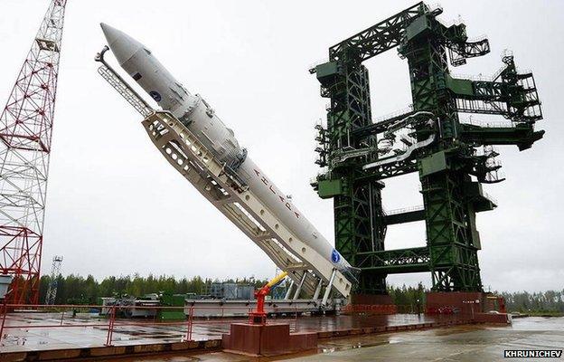 Angara launcher in Plesetsk