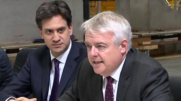 Ed Miliband and Carwyn Jones