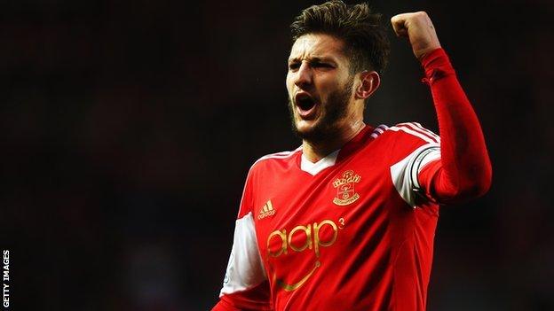 Southampton's Adam Lallana