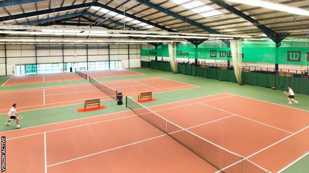 Cardiff indoor tennis centre . Pic: Virgin Active