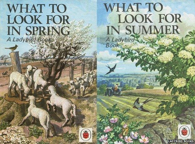 What to look for in Spring and Summer - Ladybird book covers by Charles Tunnicliffe