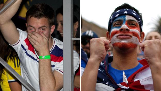 England fan and USA fan