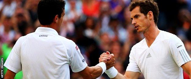 Roberto Bautista Agut and Andy Murray