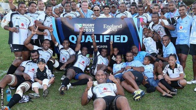 Fiji qualify for the 2015 Rugby World Cup