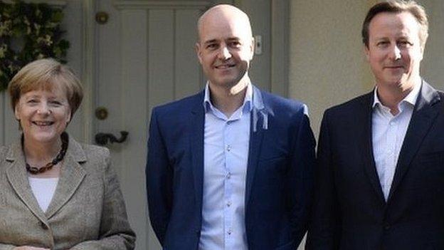 Angela Merkel, Fredrik Reinfeldt andDavid Cameron