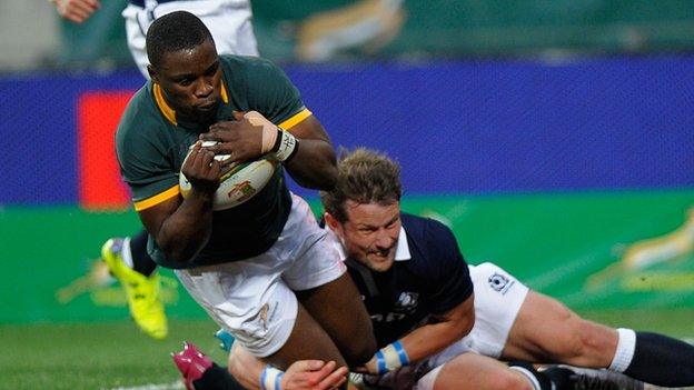 Lwazi Mvovo scores for South Africa