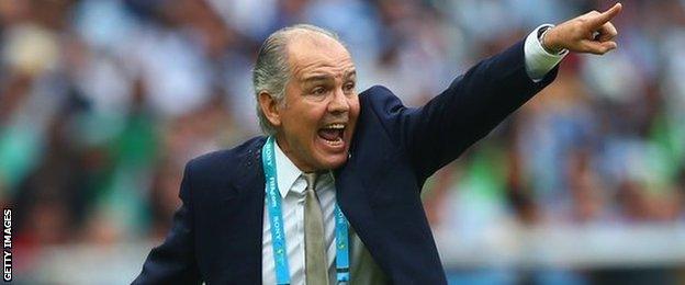 Argentina manager Alejandro Sabella