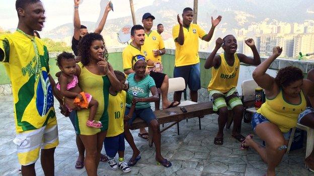 Celebrations in Mangueira favela - 28 June
