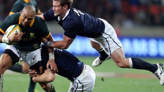 The Scots struggle to get to grips with South Africa in Port Elizabeth