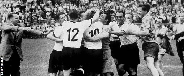 West Germany win World Cup in 1954